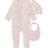 Burt's Bees Baby Burts Bees - 3Pk Jumpsuit, Hat & Bib Set, Ranunculus Hot