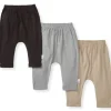 Burt's Bees Baby Burts Bees - 3Pk Organic Cotton Baby Harem Pants, Ash Outlet