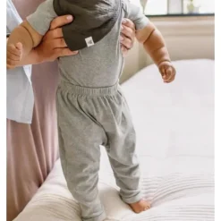 Burt's Bees Baby Burts Bees - 3Pk Organic Cotton Baby Harem Pants, Ash Outlet