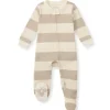 Burt's Bees Baby Burts Bees - Rugby Stripe Sleep & Play, Oat Outlet