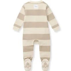 Burt's Bees Baby Burts Bees - Rugby Stripe Sleep & Play, Oat Outlet