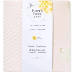 Burt's Bees Baby Burts Bees - Set Of 2 Good Night Sky Crib Sheets, Ranunculus New