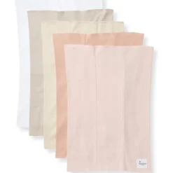 Burt's Bees Baby Burts Bees - Set Of 5 Solid Burp Cloths, Pink Sand Discount
