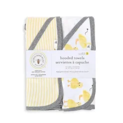 Burt's Bees Baby Burt's Bees Conjunto de 2 Patinhos Toalhas com Capuz Cabide Sunshine Hot