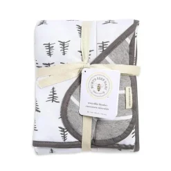 Burt's Bees Baby Burt's Bees Pine Forest Reversível Jersey Swaddle Cobertor Heather Cinza Cabide Best