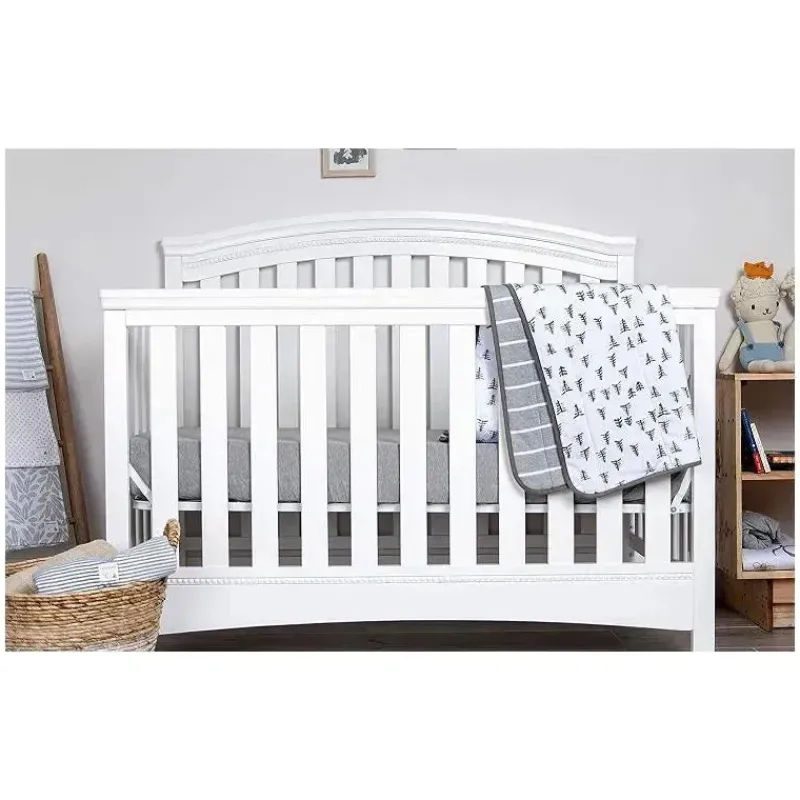 burts_bees_pine_forest_re_SKUaSiVEG6F_2.webp Burt's Bees Baby Burt's Bees Pine Forest Reversível Jersey Swaddle Cobertor Heather Cinza Cabide Best
