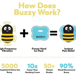 Buzzy - Striped Buzz (alívio da dor sem drogas) Hot