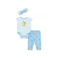 Little Me Calça Bodysuit Lemons - Azul Hot