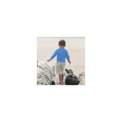 Iplay Camisa manga longa Rashguard, bebê e criança pequena, azul marinho New