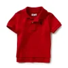 Ralph Lauren Camisa Polo Interlock Baby - Meninos, Vermelha Hot
