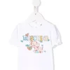 Moschino Camiseta bufante bebê menina com elefante, amarelo Fashion