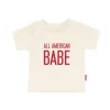 97 Design CO. Camiseta infantil 97 Design &amp; Co - All American Babe, 4 de julho Outlet