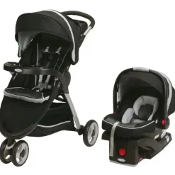 Graco Carrinho de passeio FastAction Fold Sport Click Connect Travel System - Gotham Clearance