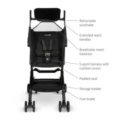 Munchkin Carrinho Sparrow Ultra Compacto - Preto Discount
