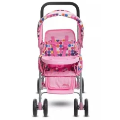 Joovy Carrinho Tandem Toy Doll Caboose, ponto rosa Hot