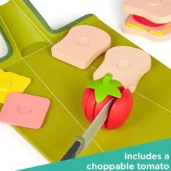 Casdon Toys Casdon - Conjunto de preparação de almoço de brinquedo Joseph Joseph GoEat para crianças a partir de 2 anos, com comida cortável Discount
