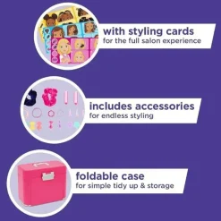Casdon Toys Casdon - Estojo de estilo definitivo com espelho LightUp, livro de estilo e acessórios de cabelo. Playset para crianças a partir de 3 anos Hot