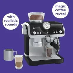Casdon Toys Casdon - Máquina de café Barista DeLonghi Toys com sons e revelação mágica de café, para crianças a partir de 3 anos Fashion