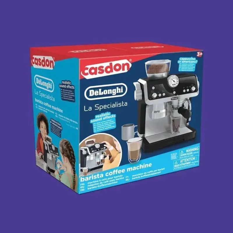 casdon__mquina_de_caf_bar_SKUBJQ12Afz_4.webp Casdon Toys Casdon - Máquina de café Barista DeLonghi Toys com sons e revelação mágica de café, para crianças a partir de 3 anos Fashion