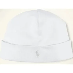 Ralph Lauren Chapéu Interlock de Algodão , Branco Fashion