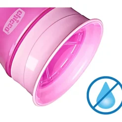 Chicco - 360° Spoutless Rim Trainer Sippy Cup 9M+ | Pink Hot
