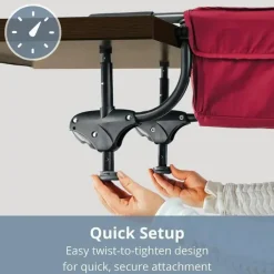 Chicco - Caddy Hook-On Chair, Cadeira alta portátil para bebés e crianças pequenas Preto Clearance