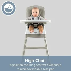 Chicco - Cadeira alta multiuso Stack Hi-Lo 6 em 1 areia Clearance