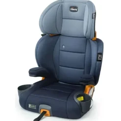 Chicco - Cadeira auto elevatória Kidfit ClearTex Plus com encosto alto, azul marinho New