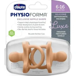 Chicco - Chupeta de Silicone PhysioForma Luxe para Bebés 6-16m Melão Best