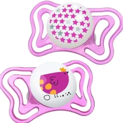 Chicco - Chupeta Ortodôntica 2 Pk Physioforma Light Day &amp; Night Rosa, 16/24M Best