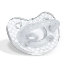 Chicco - Chupeta PhysioForma Luxe Silicone One Piece para Bebés dos 16 aos 24 meses 2 unidades Cristal Transparente Clearance