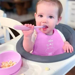 Chicco - Easy Start Silicone Feeding Gift Set 6M+ | Pink Best