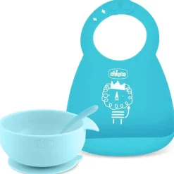 Chicco - Easy Start Silicone Feeding Gift Set 6M+ | Teal Clearance