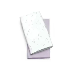 Chicco - Lençóis de berço Lullago 2Pk, triângulo de lavanda Best
