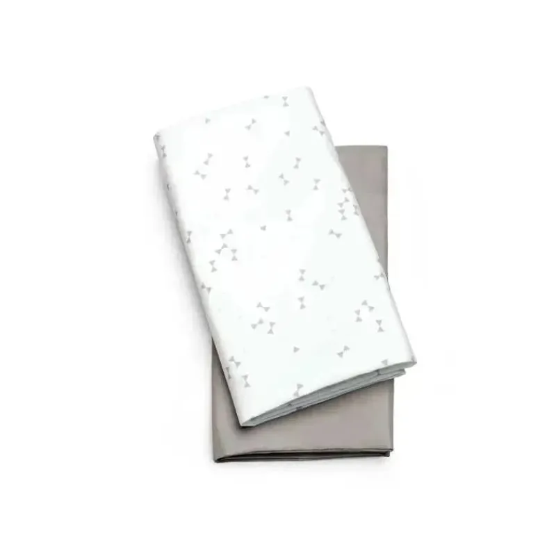 chicco__lenis_para_bero_l_SKUM2hzkmaZ_0.webp Chicco - Lençóis para Berço Lullago 2Pk, Triângulo Cinza Clearance