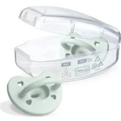 Chicco - PhysioForma Chupeta 100% Silicone Suave para Bebés dos 0 aos 6 meses Menta New
