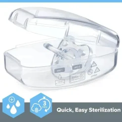 Chicco - PhysioForma Chupeta 100% Silicone Suave para Bebés dos 0 aos 6 meses Transparente Clearance