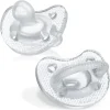 Chicco - Physioforma Luxe Pacifier 6-16M, Crystal Clear Fashion