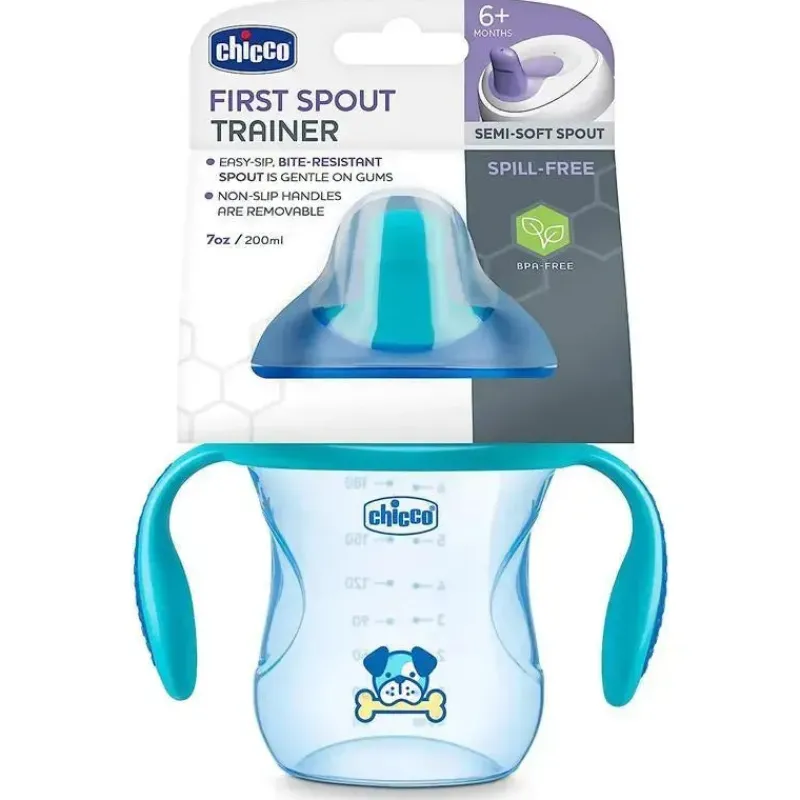 chicco_feeding__bico_semi_SKUAXu5w8vE_1.webp Chicco Feeding - Bico Semi-Suave Trainer Sippy Cup 6M+ | Azul Fashion