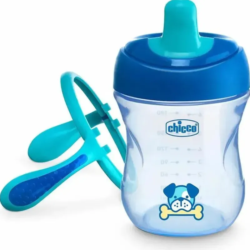 chicco_feeding__bico_semi_SKUAXu5w8vE_2.webp Chicco Feeding - Bico Semi-Suave Trainer Sippy Cup 6M+ | Azul Fashion