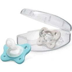 Chicco Feeding - Physioforma Dual Soft Pacifier Grey/Ultramarine 6-16M, 2Pk Online