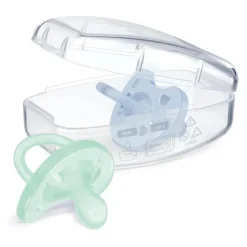 Chicco Feeding - Physioforma Orthodontic Silicone Pacifier Light Blue/Green 0-6M, 2Pk Fashion