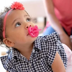 Chicco Feeding - Physioforma Orthodontic Silicone Pacifier Dark Pink 16-24M, 2Pk New