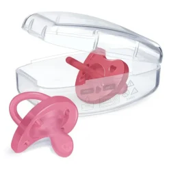 Chicco Feeding - Physioforma Orthodontic Silicone Pacifier Dark Pink 16-24M, 2Pk New