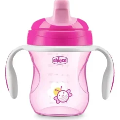 Chicco Feeding Bico Semi-Soft Trainer Sippy Cup 6M+ | Rosa Clearance