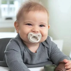 Chicco PhysioForma Luxe Chupeta de silicone para bebês de 0 a 6 meses cinza pérola Clearance