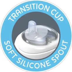 Chicco Silicone Bico Transição Sippy Cup 7 Oz - Azul 4+ New