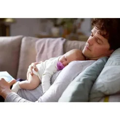 Philips Avent Chupeta Avent - 2Pk Soothie Heart, 0/3M, Rosa/Roxo Fashion