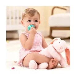 Munchkin Chupeta de silicone Sili-Soothe &amp; Teethe + mordedor - 2 unidades, azul/verde Online