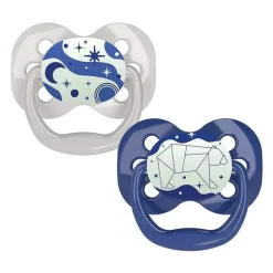 Dr. Brown's Chupeta Dr. Brown's Advantage Brilho no Escuro, 2 Contagem AZUL, 0-6 meses Discount